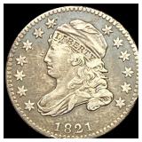 1821 Capped Bust Dime NEARLY UNCIRCULATED