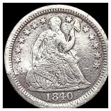 1840-O Seated Liberty Half Dime LIGHTLY CIRCULATED