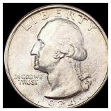 1934 Washington Silver Quarter SUPERB GEM BU