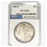 1892-O Morgan Silver Dollar PCI MS65