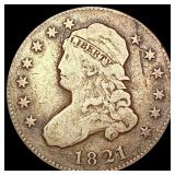 1821 Capped Bust Quarter NICELY CIRCULATED