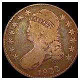 1822 Capped Bust Half Dollar NICELY CIRCULATED