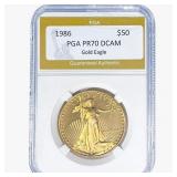 1986 $2.50 Gold Quarter Eagle PGA PR70 DCAM