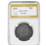 1809 Capped Bust Half Dollar PGA UF30 XXX EDGE