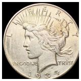 1934-D Silver Peace Dollar CLOSELY UNCIRCULATED