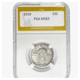 1919 Standing Liberty Quarter PGA MS65