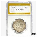 1907 Barber Half Dollar PGA MS66