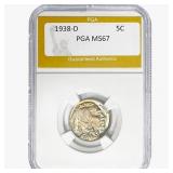 1938-D Buffalo Nickel PGA MS67