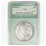 1893-CC Morgan Silver Dollar NTC VG8