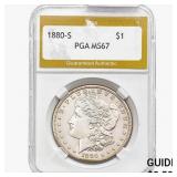 1880-S Morgan Silver Dollar PGA MS67