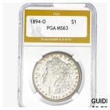 1894-O Morgan Silver Dollar PGA MS63