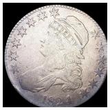 1824 Capped Bust Half Dollar LIGHTLY CIRCULATED