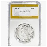 1828 Capped Bust Half Dollar PGA MS63+