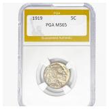 1919 Buffalo Nickel PGA MS65