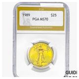 1989 1/2oz. $25 AGE PGA MS70