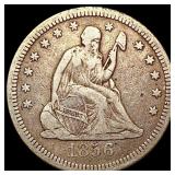 1856 Seated Liberty Quarter ABOUT UNCIRCULATED