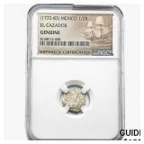 [1772-83] Mexico 1/2R El Cazador NGC Genuine