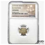 [1772-83] Mexico 1/2R El Cazador NGC Genuine