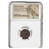 Roman Constantine I, AD 307-337 AE3 BI Nummus NGC