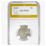 1907 Liberty Victory Nickel PGA MS65