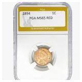 1894 Indian Head Cent PGA MS65 RED