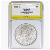 1880-O Morgan Silver Dollar LVCS MS63