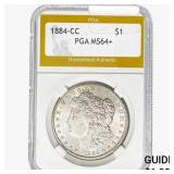 1884-CC Morgan Silver Dollar PGA MS64+