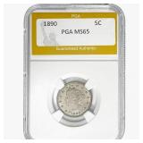 1890 Liberty Victory Nickel PGA MS65