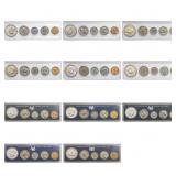 1966-1968 Gem BU US Mint Sets [55 Coins]