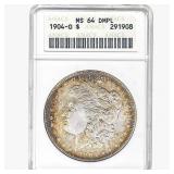 1904-O Morgan Silver Dollar ANACS MS64 DMPL