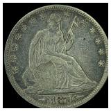 1874 Arrows Seated Liberty Half Dollar LIGHTLY CIR