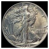 1943-S Walking Liberty Half Dollar UNCIRCULATED