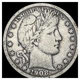 1908-O Barber Half Dollar NICELY CIRCULATED