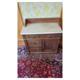 MARBLE TOP WASHSTAND