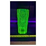 URANIUM GLASS VASE