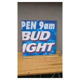 BUD LIGHT METAL SIGN