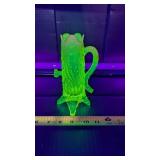 NORTHWOOD URANIUM GLASS TRUNK VASE