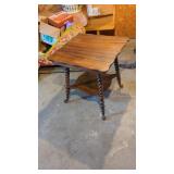 BALL AND CLAW FOOTED TABLE 29" TALL X 26" X 26"