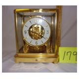 brass/glass atmos mantle clock (nice)