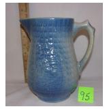 blue crock pitcher