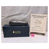 cutco 1883 2 blade folding knife in org. box