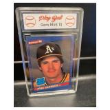 1986 Donruss Jose Canseco Rookie Card Graded 10