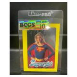 1984 SUPERGIRL Sticker Card Graded 10 NICE!!