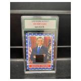 Barack Obama Piece of Suit Card Graded 10