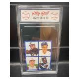 4 Player Rose Bench Dimaggio Aaron Card Graded 10