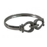 Sterling 0.33 CTTW Diamond Omega Bracelet