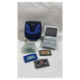 Gameboy advanced sp, Pokemon sapphire version,