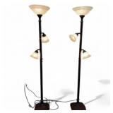 2 Adjustable Tone  Floor Lamps