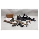 Antique/vtg tools including Stanley Bailey #6,