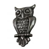 Mexico Sterling Silver Owl Brooch